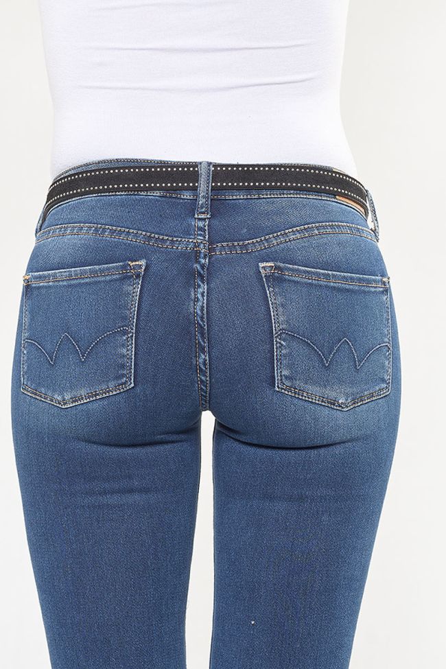 Ceinture en cuir Folk noire