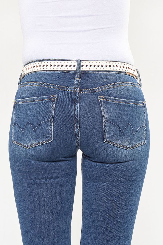 Ceinture en cuir Heart blanche