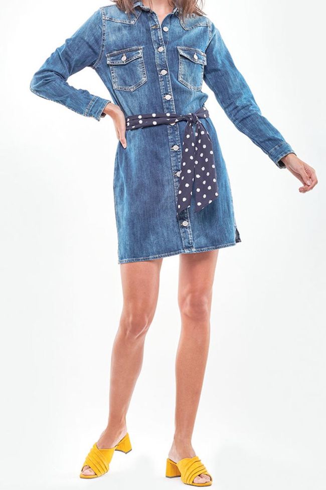 Robe en jeans Audrey bleue