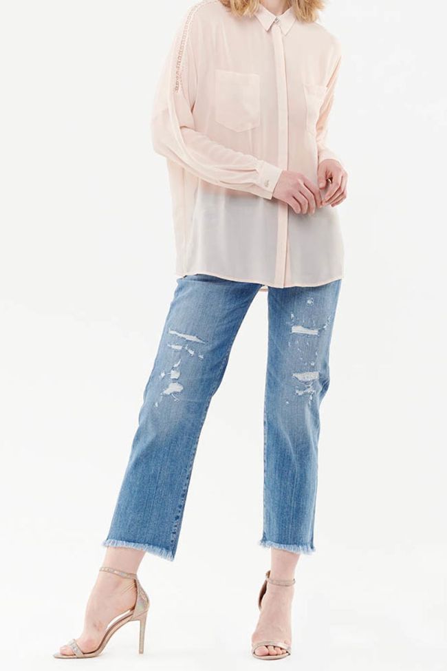 Chemise Fayora rose poudré