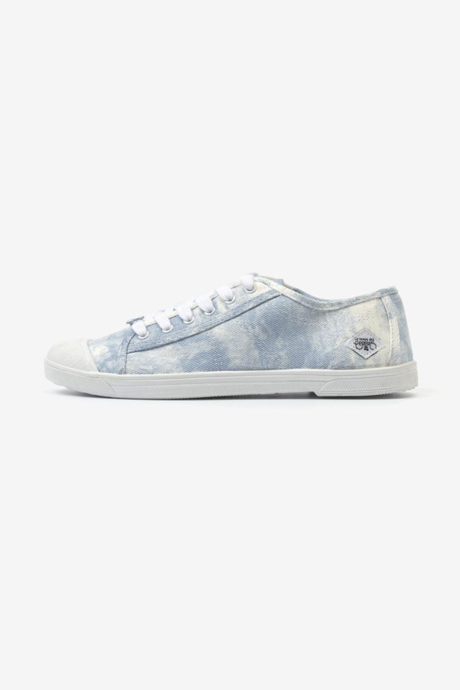 Baskets Basic tie and dye bleu