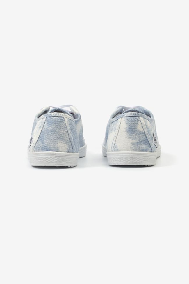 Baskets Basic tie and dye bleu
