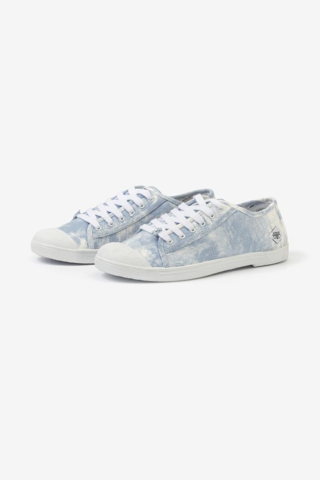Baskets Basic tie and dye bleu
