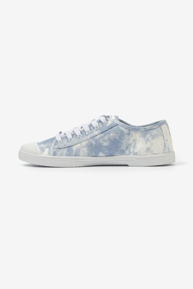 Baskets Basic tie and dye bleu