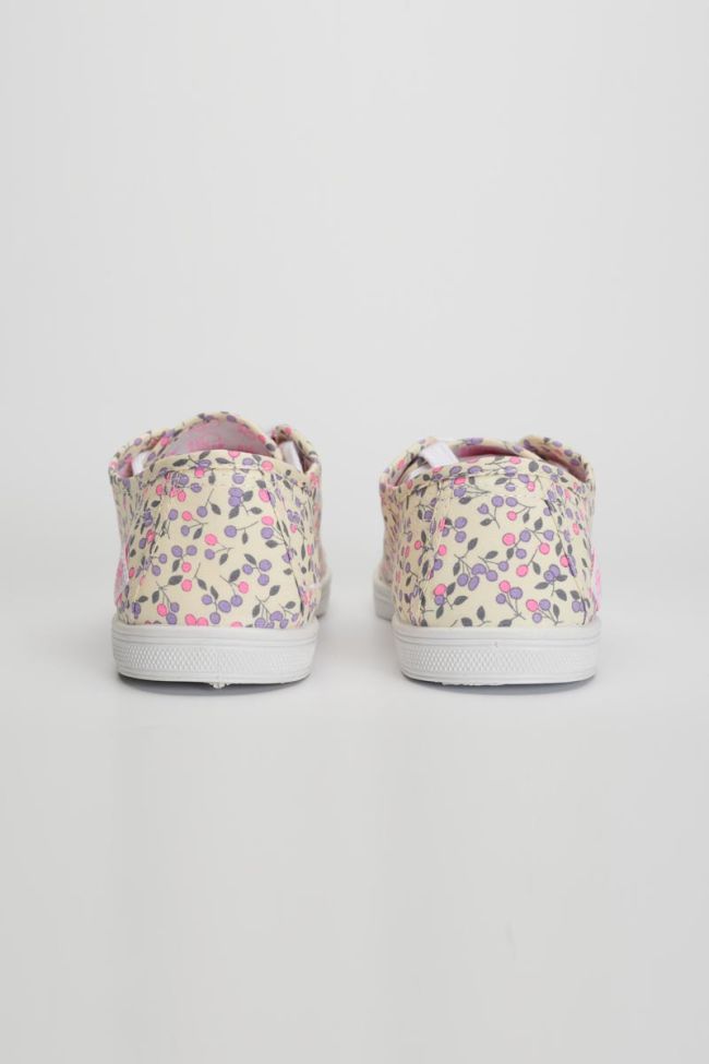 Baskets Basic à motif fleuri