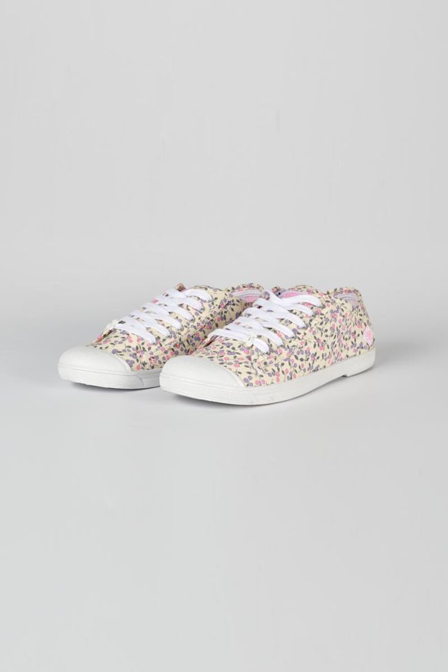 Baskets Basic à motif fleuri