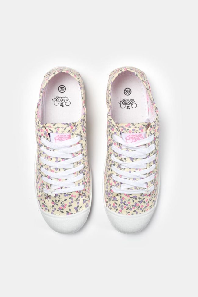 Baskets Basic à motif fleuri