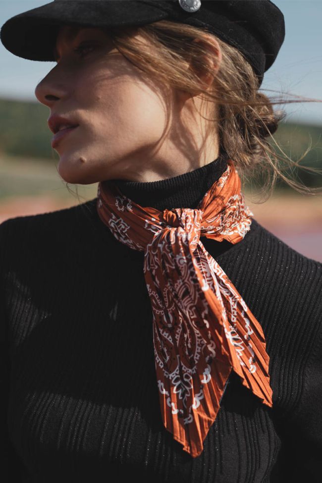 Foulard Cruz brique