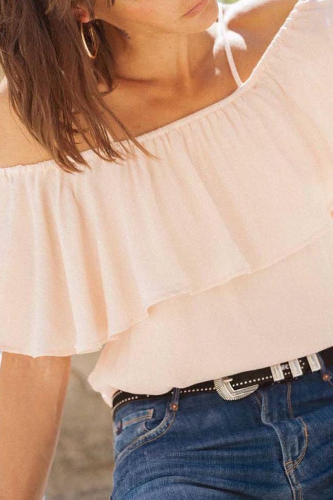 Top Ilsa rose poudré 