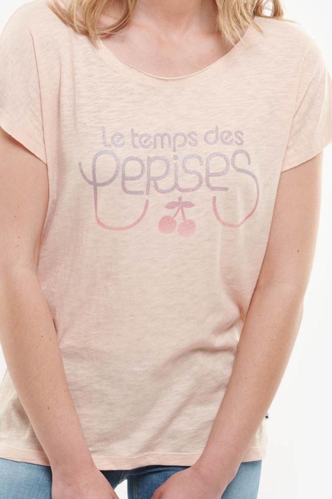 T-shirt Jenna rose poudré 