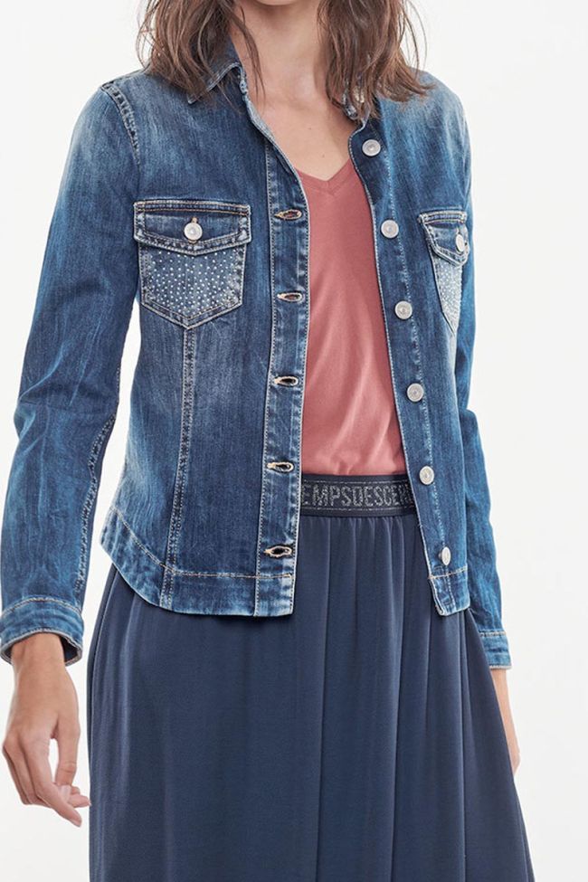 Veste en jeans Lelly bleue