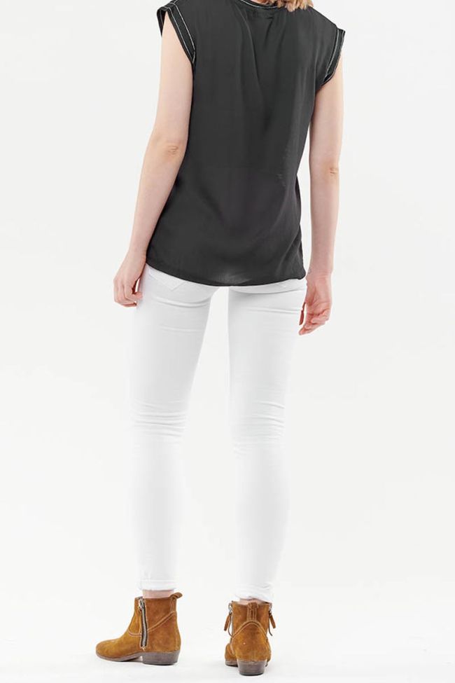 T-Shirt Sergia Noir en lin