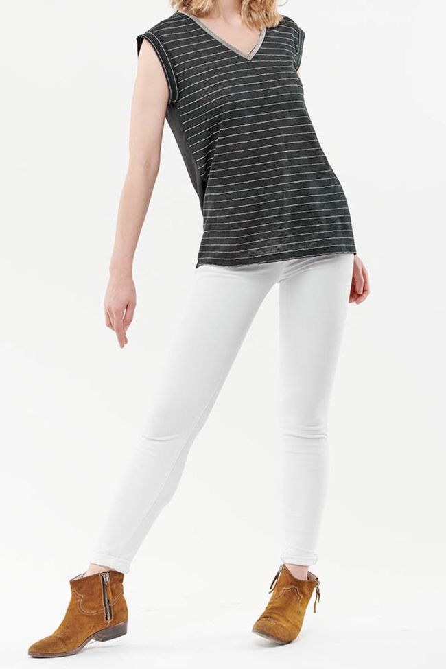 T-Shirt Sergia Noir en lin