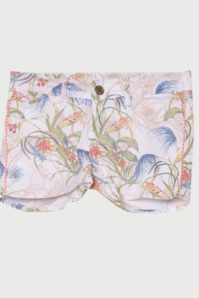 Short en jeans Kristen blanc