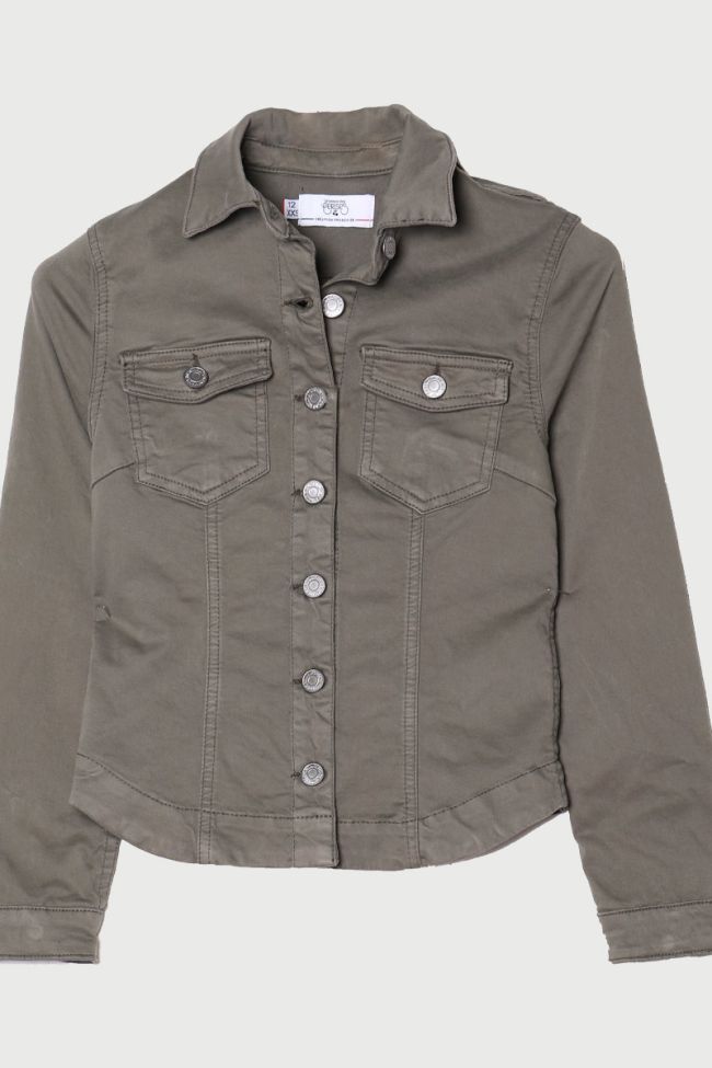 Veste en jeans Sasha kaki