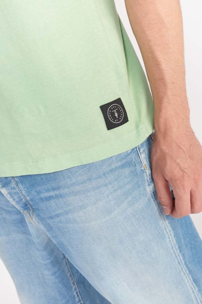 T-shirt Brown vert menthe