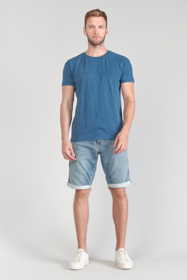 T-shirt Brown bleu délavé