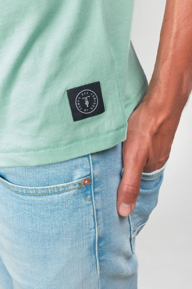 T-shirt Brown bleu turquoise