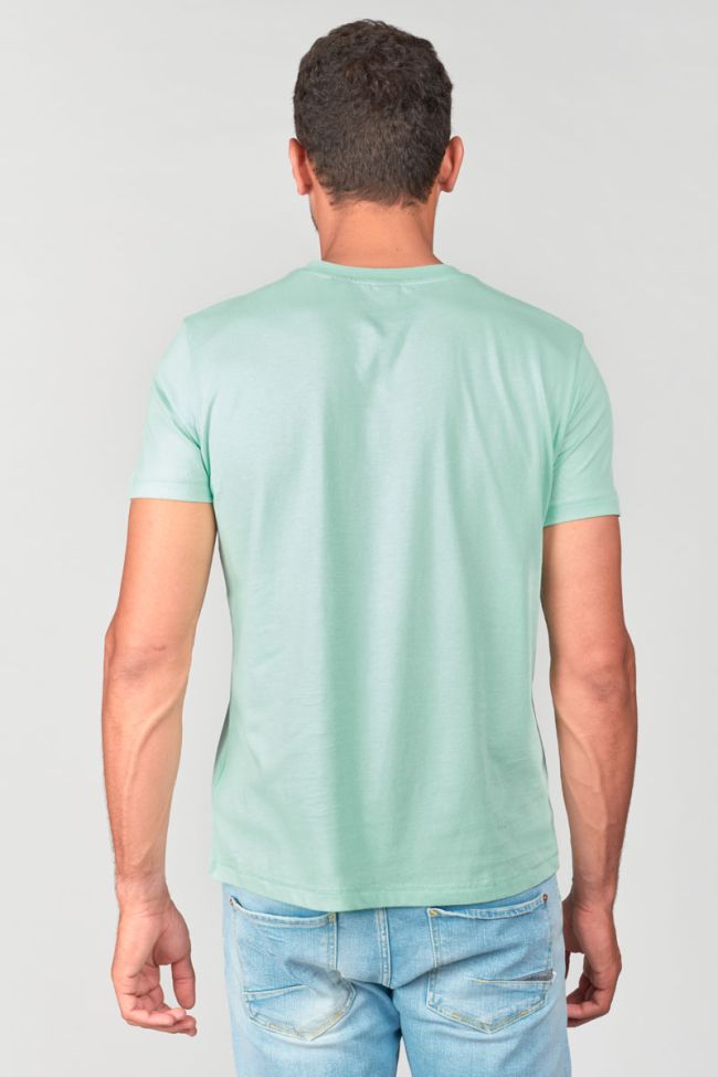 T-shirt Brown bleu turquoise