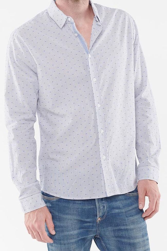 Chemise blanche Risol à micro motifs