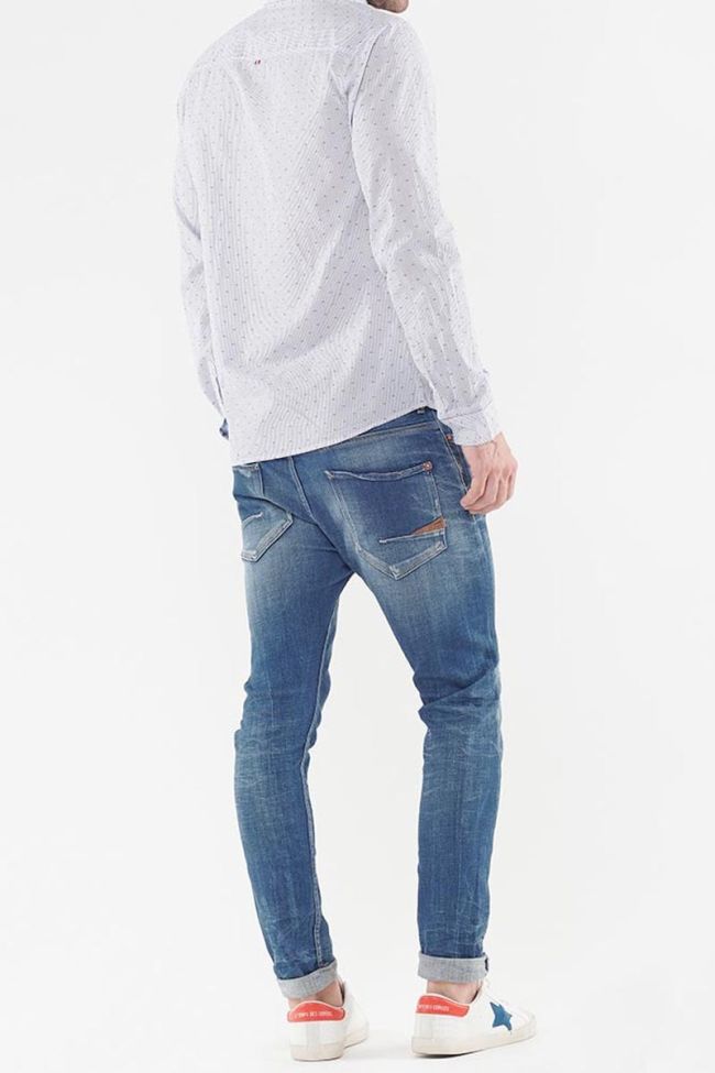 Chemise blanche Risol à micro motifs