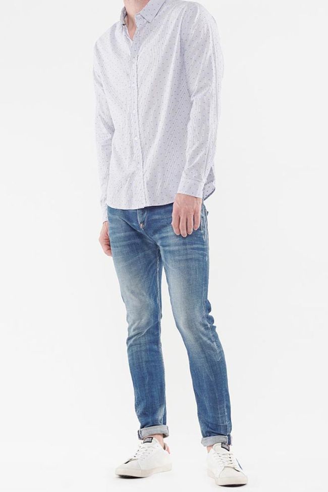 Chemise blanche Risol à micro motifs