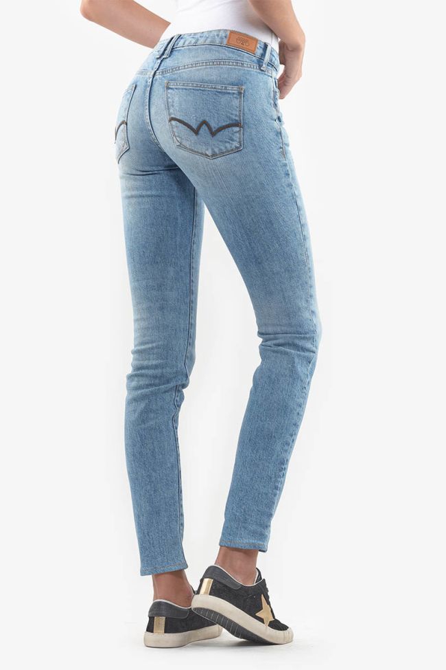 Jeans 300/16 slim Basic destroy bleu N°5