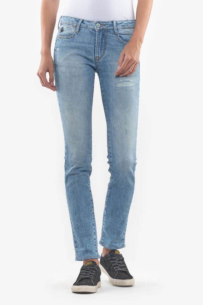 Jeans 300/16 slim Basic destroy bleu N°5