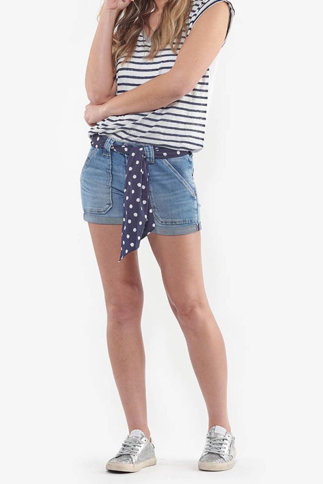 Short en jeans Bloom bleu délavé 