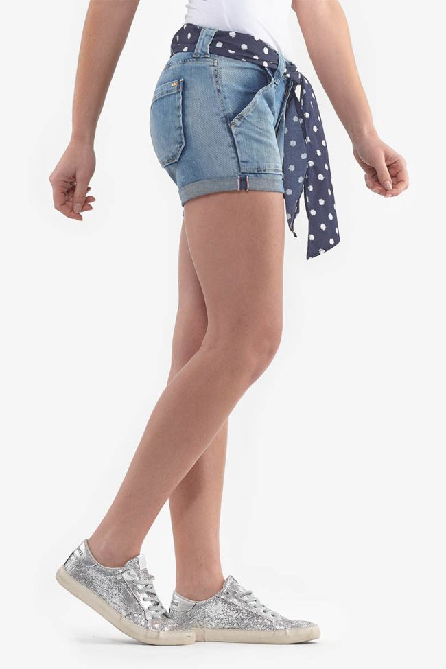 Short en jeans Bloom bleu délavé 