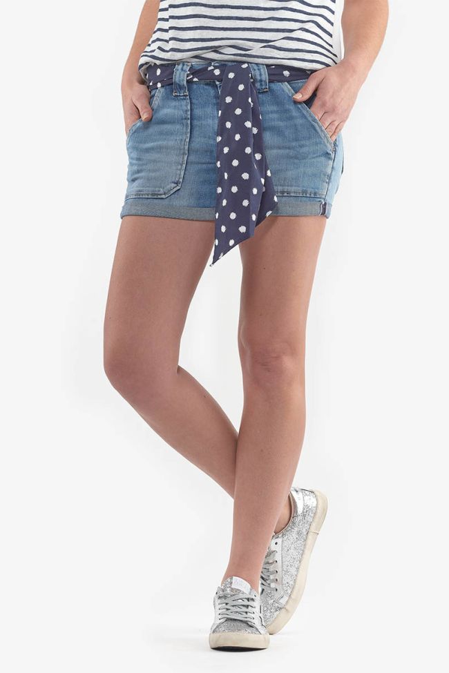 Short en jeans Bloom bleu délavé 