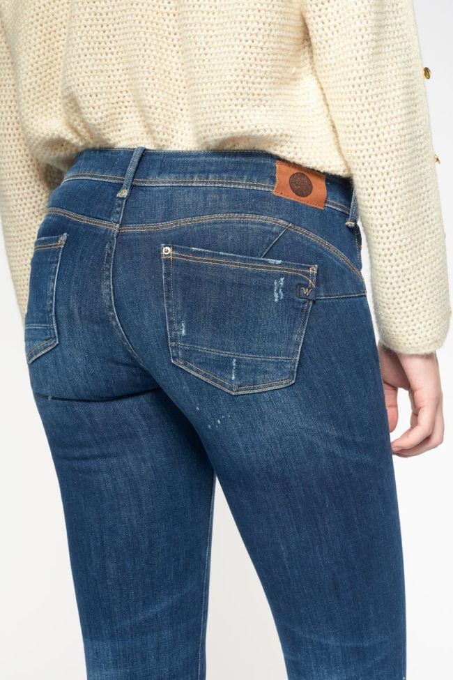 Ceiba pulp slim 7/8ème jeans destroy bleu N°2 