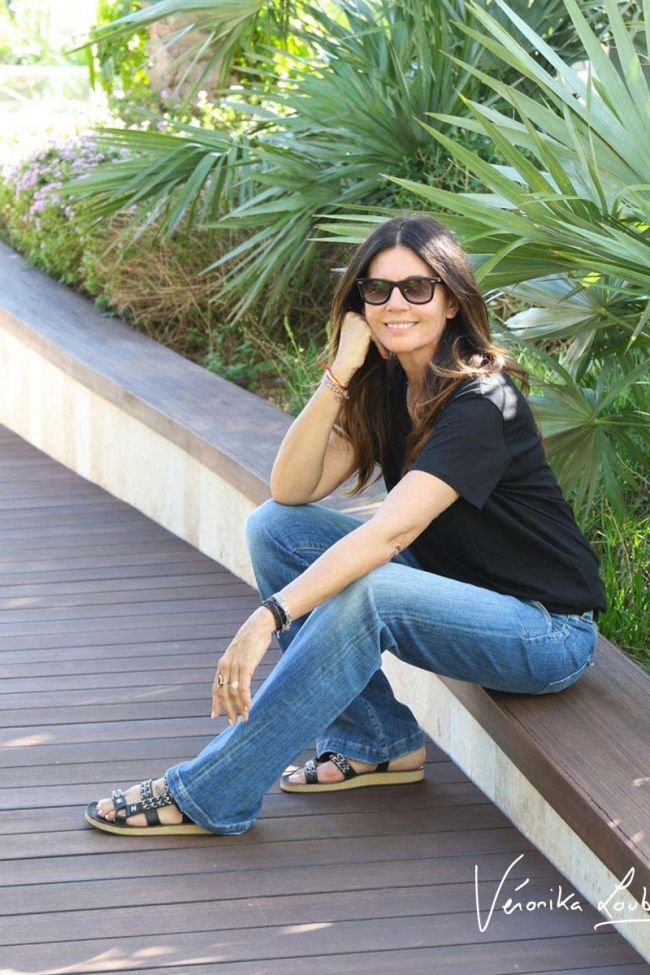 Jeans flare Jacob bleu N°4 by Véronika Loubry