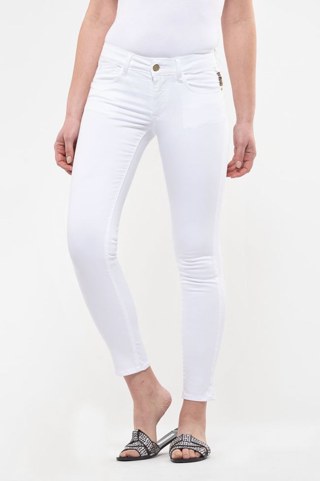 Jeans Pulp slim 7/8ème Hill blanc