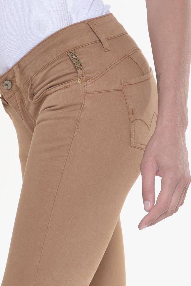 Jeans Pulp slim 7/8ème Hill camel