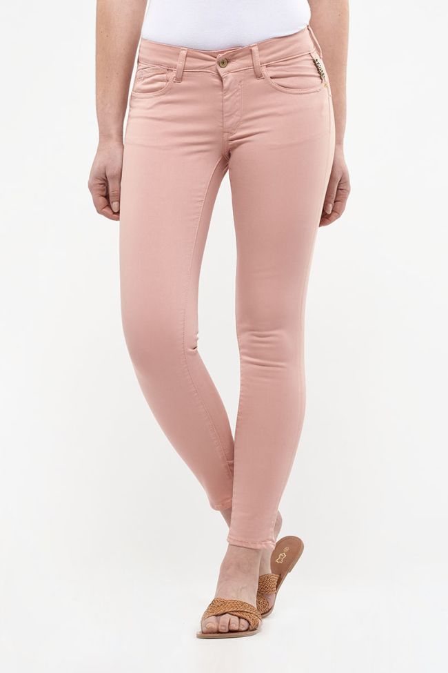 Jeans pulp slim 7/8ème Hill rose