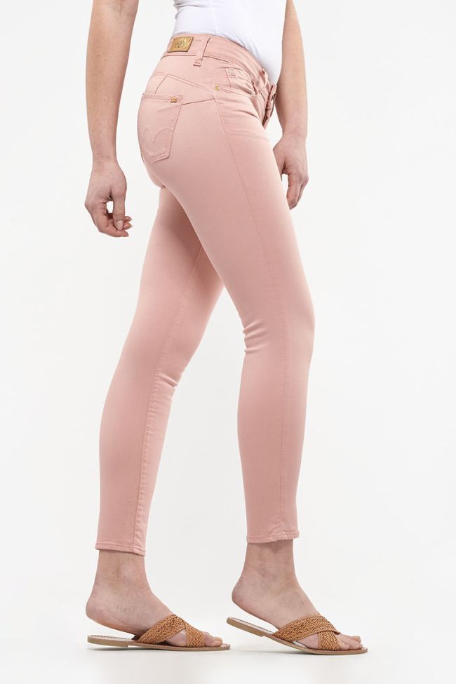 Jeans pulp slim 7/8ème Hill rose