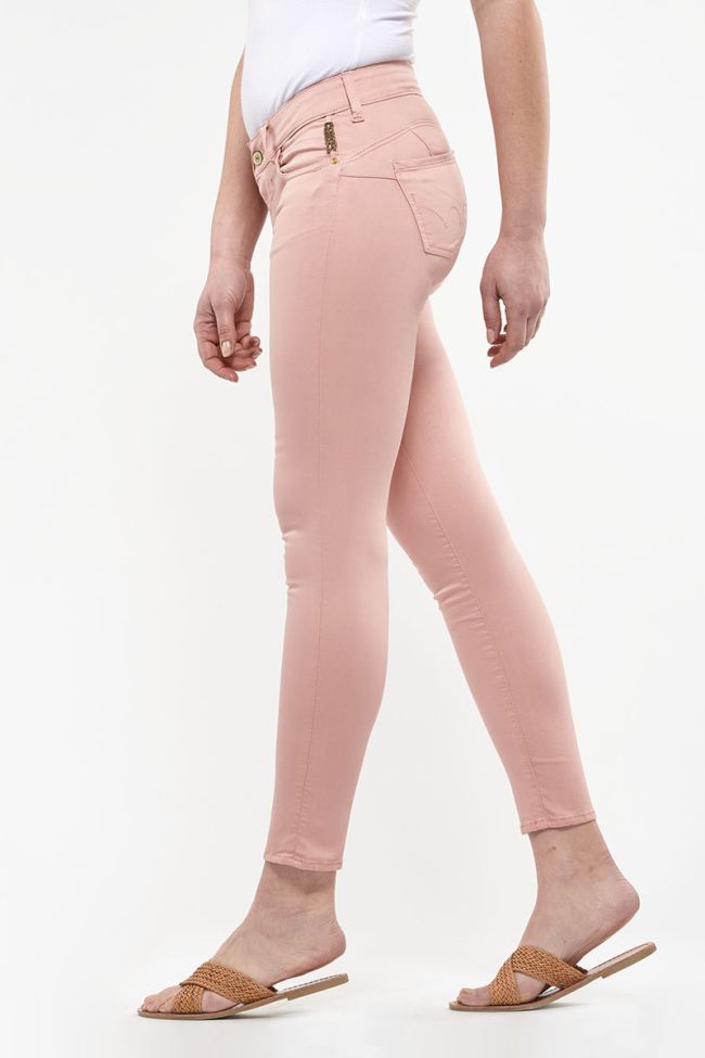 Jeans pulp slim 7/8ème Hill rose