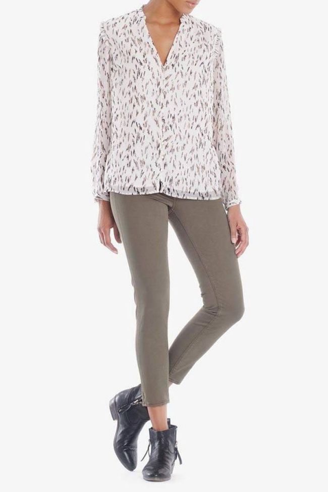 Hill pulp slim 7/8ème jeans kaki