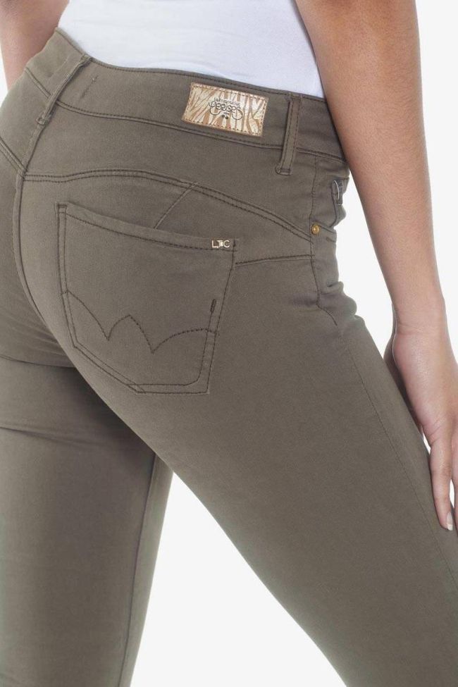 Hill pulp slim 7/8ème jeans kaki