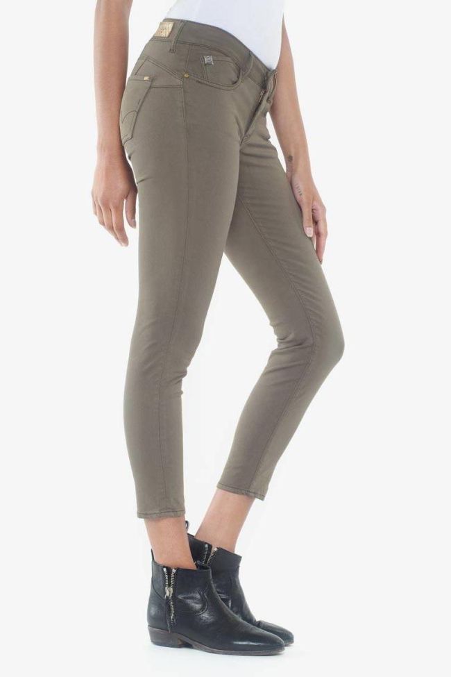 Hill pulp slim 7/8ème jeans kaki