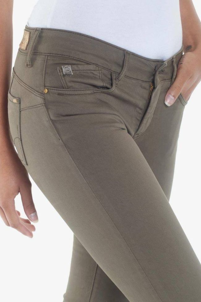 Hill pulp slim 7/8ème jeans kaki