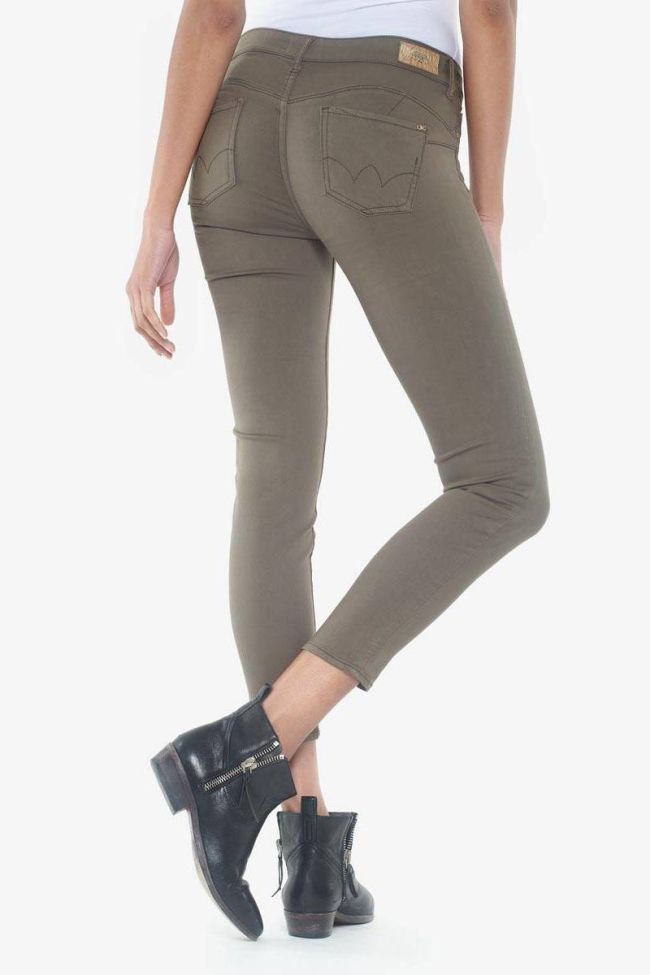 Hill pulp slim 7/8ème jeans kaki