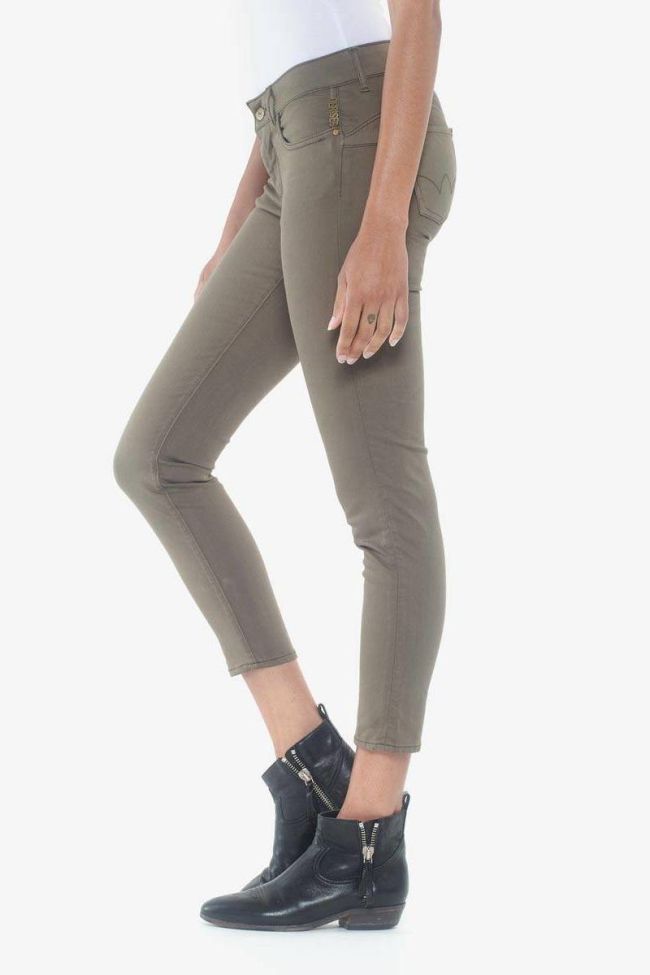 Hill pulp slim 7/8ème jeans kaki