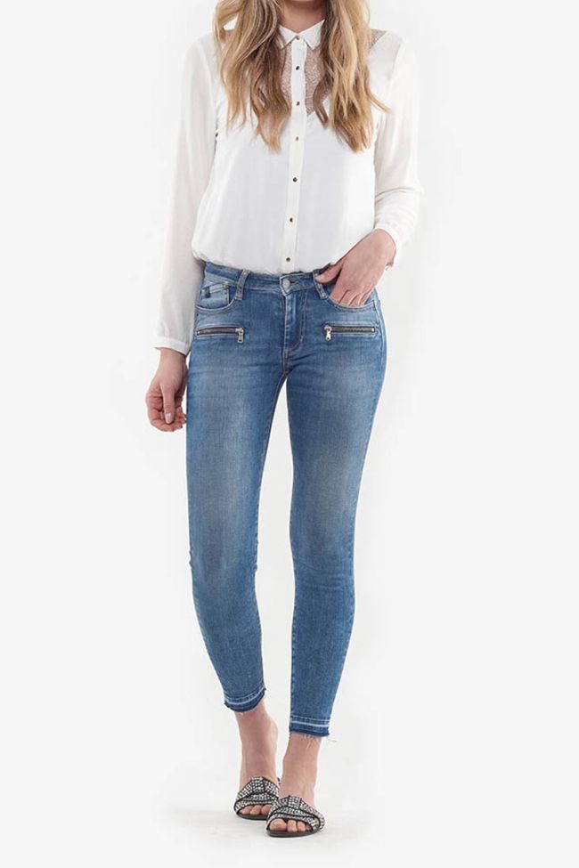 Jeans power skinny 7/8ème Kiev bleu N°4