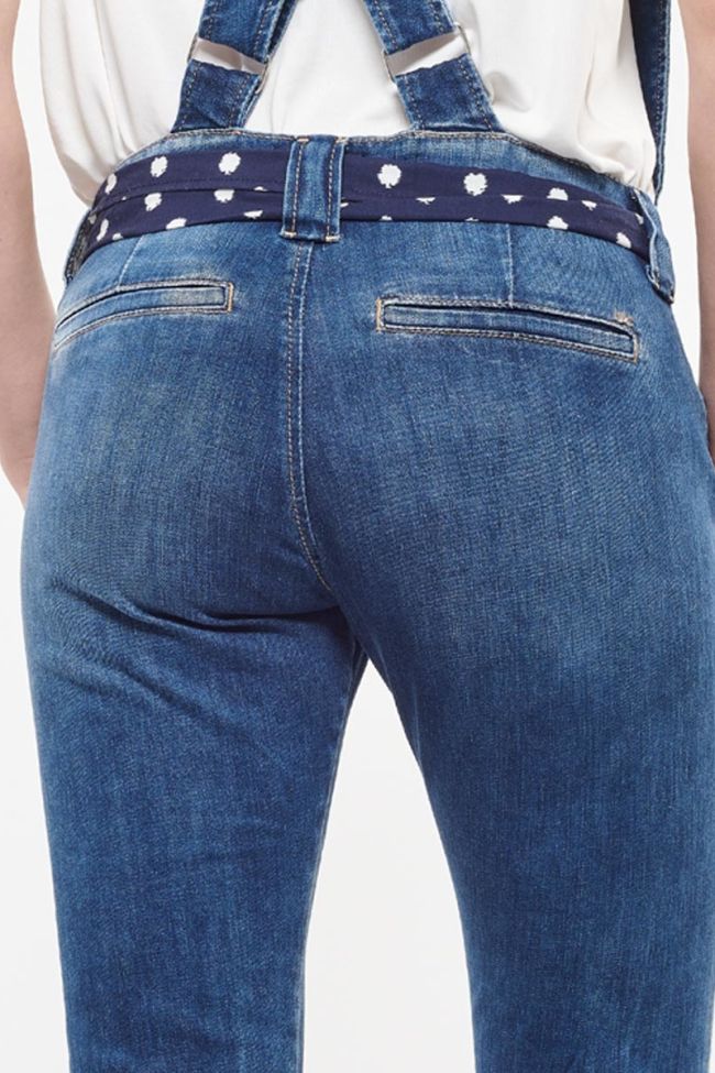 Salopette en jeans Mara bleu