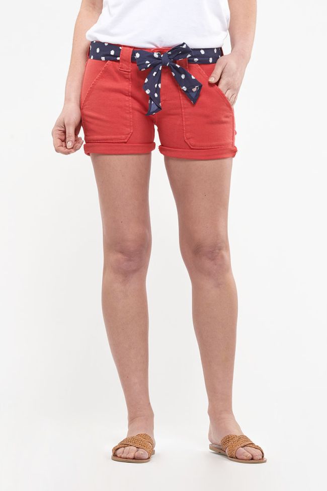 Short en jeans Olsen rouge