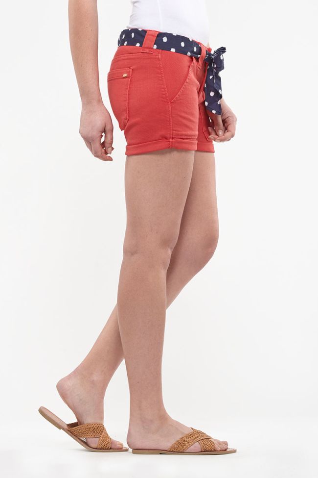 Short en jeans Olsen rouge