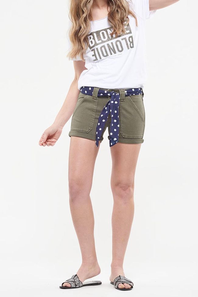 Short en jeans Olsen kaki
