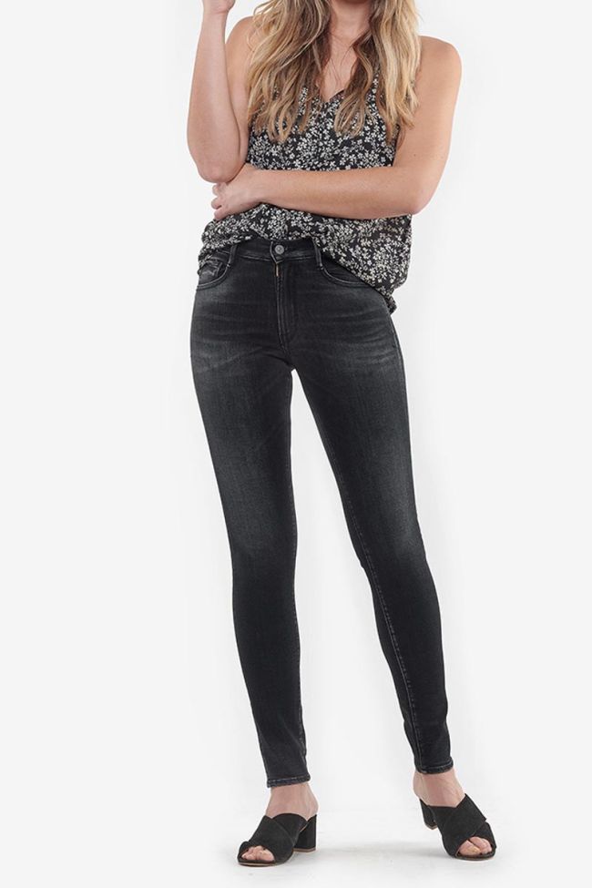 Jeans power taille haute skinny noir N°1